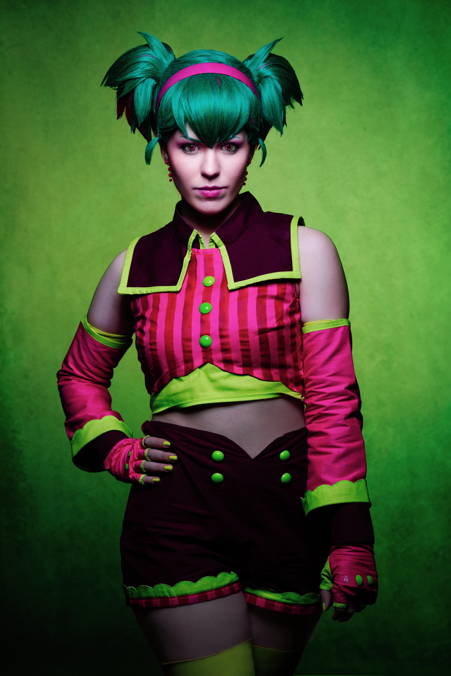 Raspberry Monster Miku Cosplay
