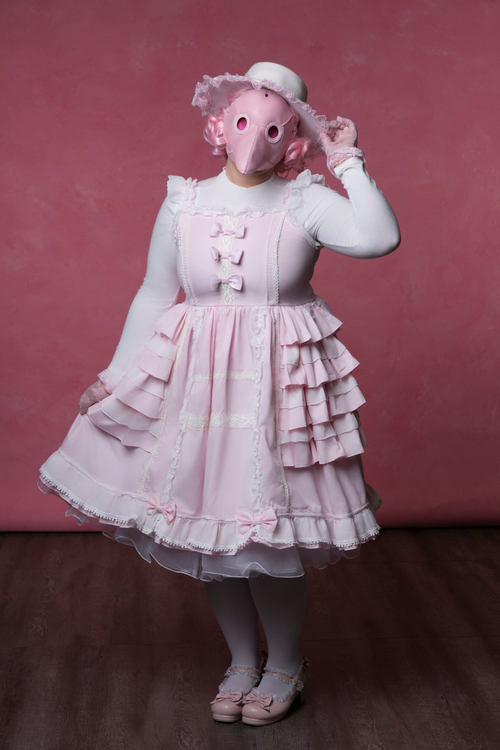 Pink Plague Doctor Cosplay