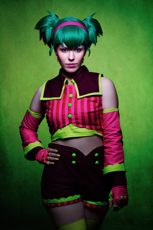 Raspberry Monster Miku Cosplay